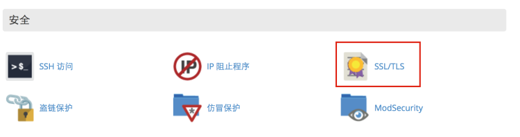 “安全”分类里的“SSL/TLS”