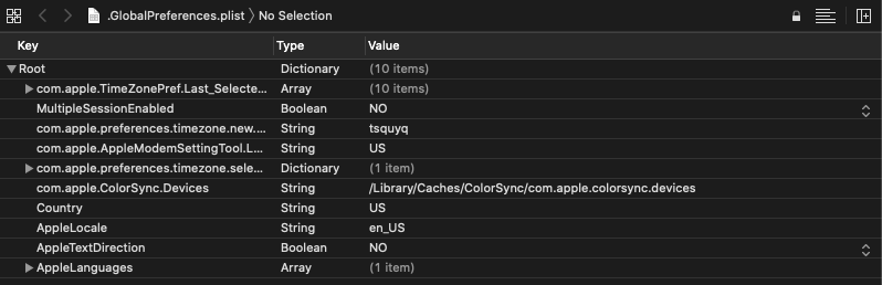 After modification, the country code is displayed as US